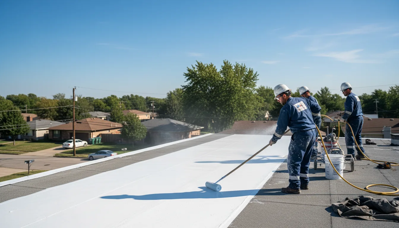 Commercial roof coating in Custer City, OK near me